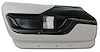 465884 Left Hand Coupe Door Panel, 1994-1996 Chevy Corvette, Gray - image 1