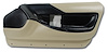 465982 Right Hand Door Panel For Coupe & Convertible, 1994-1996 Chevy Corvette, Beige - image 1