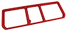 468030 Rear Compartment Unit Master Frame, 1968-1972 Chevy Corvette, Red 3-Door - image 1