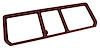 468031 Rear Compartment Unit Master Frame, 1973-1975 Chevy Corvette, Oxblood 3-Door - image 1