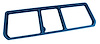 468041 Rear Compartment Unit Master Frame, 1968-1970 Chevy Corvette, Bright Blue 3-Door - image 1