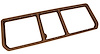 468051 Rear Compartment Unit Master Frame, 1973-1975 Chevy Corvette, Medium Saddle 3-Door - image 1