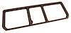 468053 Rear Compartment Unit Master Frame, 1970-1972 Chevy Corvette, Dark Saddle 3-Door - image 1