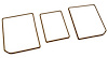 468115 Rear Compartment Unit Door Frames, 1970-1972 Chevy Corvette, Light Saddle 3 Piece - image 1