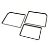 468128 Rear Compartment Unit Door Frames, 1968-1968 Chevy Corvette, Tobacco 3 Piece - image 2