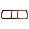 468133 Rear Compartment Unit Door Frames, 1978-1978 Chevy Corvette, Saffron 3 Piece - image 1