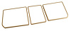 468150 Rear Compartment Unit Door Frames, 1978-1979 Chevy Corvette, Doeskin 3 Piece - image 1