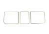 468176 Rear Compartment Unit Door Frames, 1976-1977 Chevy Corvette, White 3 Piece - image 1