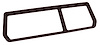 468236 Rear Compartment Unit Master Frame, 1980-1980 Chevy Corvette, Claret 2-Door - image 1