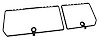 468320 Rear Compartment Unit Door Frames, 1979-1981 Chevy Corvette, Black, 2 Piece - image 1