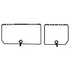 468321 Rear Compartment Unit Door Frames, 1982-1982 Chevy Corvette, Charcoal 2 Piece - image 1