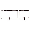 468336 Rear Compartment Unit Door Frames, 1980-1980 Chevy Corvette, Claret 2 Piece - image 1