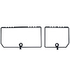 468348 Rear Compartment Unit Door Frames, 1979-1981 Chevy Corvette, Dark Blue 2 Piece - image 1