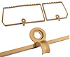 468350 Rear Compartment Unit Door Frames, 1979-1980 Chevy Corvette, Doeskin 2 Piece - image 1