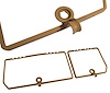 468358 Rear Compartment Unit Door Frames, 1981-1982 Chevy Corvette, Camel 2 Piece - image 1