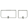 468359 Rear Compartment Unit Door Frames, 1982-1982 Chevy Corvette, Silvergreen 2 Piece - image 1