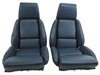 468570 Mounted Leather Seat Covers, 1984-1985 Chevy Corvette, Blue, Standard No-Perforations - image 3