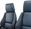 468570 Mounted Leather Seat Covers, 1984-1985 Chevy Corvette, Blue, Standard No-Perforations - image 4