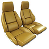 468578 Mounted Leather Seat Covers, 1988-1988 Chevy Corvette, Saddle Standard No-Perforations - image 1