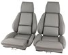 468579 Mounted Leather Seat Covers, 1988-1988 Chevy Corvette, Gray Standard No-Perforations - image 2