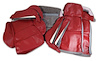468927 OE Style Leather-Like Sport Seat Covers W/O Perforated Inserts, 1984-1985 Chevy Corvette, Red - image 1