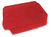 471675 FRONT SPEAKER COVER CARPETS, 1990-1992 Chevy Corvette, RED PILE - image 1