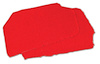 471685 FRONT SPEAKER COVER CARPETS, 1993-1993 Chevy Corvette, RED PILE - image 1