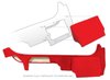 471685 FRONT SPEAKER COVER CARPETS, 1993-1993 Chevy Corvette, RED PILE - image 2