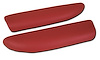 479697 Leather Armrest Pads, 2005-2013 Chevy Corvette, Red - image 1