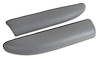 479698 Leather Armrest Pads, 2005-2005 Chevy Corvette, Steel Gray - image 1