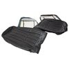 480720 Driver Leather Seat Covers, 1970-1971 Chevy Corvette, Black, Leather/Vinyl - image 2