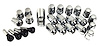 48174 Chrome Wheel Lug Nuts, 1984-1996 Chevy Corvette, Locks, & Valve Stems Kit - image 1