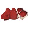486097 Leather Sport Seat Covers W/Vinyl Trim, 2005-2011 Chevy Corvette, Red - image 2