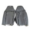 486098 Leather Sport Seat Covers W/Vinyl Trim, 2005-2005 Chevy Corvette, Steel Gray - image 2