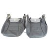 486098 Leather Sport Seat Covers W/Vinyl Trim, 2005-2005 Chevy Corvette, Steel Gray - image 3