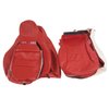 486197 100-percent Leather Sport Seat Covers, 2005-2011 Chevy Corvette, Red - image 2