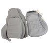 486198 100-percent Leather Sport Seat Covers, 2005-2005 Chevy Corvette, Steel Gray - image 2
