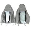 486199 100-percent Leather Sport Seat Covers, 2006-2011 Chevy Corvette, Light Titanium - image 3