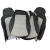486399 Leather Standard Seat Covers W/Vinyl Trim, 2005-2011 Chevy Corvette, Ebony & Light Titanium - image 2