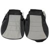 486399 Leather Standard Seat Covers W/Vinyl Trim, 2005-2011 Chevy Corvette, Ebony & Light Titanium - image 4
