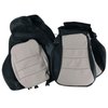 486499 100-percent Leather Standard Seat Covers, 2005-2011 Chevy Corvette, Ebony & Light Titanium - image 2