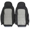 486499 100-percent Leather Standard Seat Covers, 2005-2011 Chevy Corvette, Ebony & Light Titanium - image 3