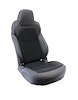 487100SPK Leather Seat Covers & Foam, 2012-2013 Chevy Corvette, Diamond Blue W/Perf Black Suede Insert - image 1