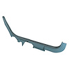 491774 Door Sill, 1986-1987 Chevy Corvette, Blue, Left/Driver Convertible - image 1