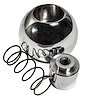52272 Automatic Shift Knob w/Button & Spring, 1965-1982 Chevy Corvette, Chrome - image 1