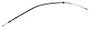 52277 Park Brake Cable, 1984-1987 Chevy Corvette, Rear Right/Passenger, Stainless Steel - image 1