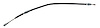 52278 Park Brake Cable, 1988-1996 Chevy Corvette, Rear, Stainless Steel - image 1
