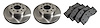 52296 Front Brake Rotors & Pads Kit, 1965-1982 Chevy Corvette - image 1