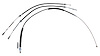 52298 Park Brake Cable Kit, 1984-1987 Chevy Corvette, Front and Rear, 3pcs - image 1