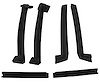 52336 WS, 1986-1996 Chevy Corvette, Convertible Top Roof Rails, 6pc Set, USA - image 1